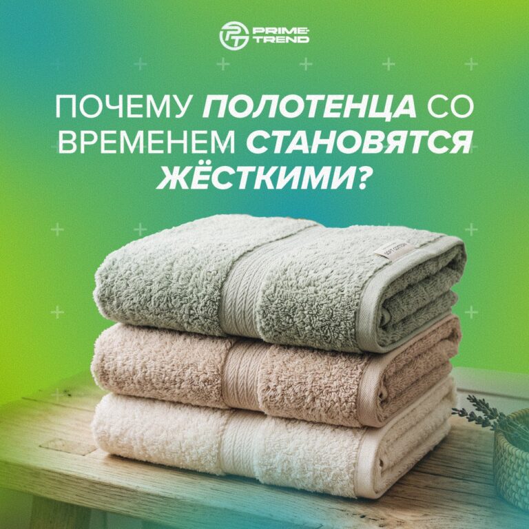 🧺 Почему полотенца со временем становятся жёсткими?