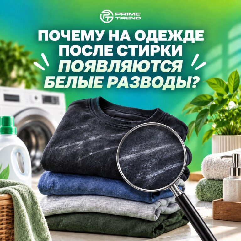 👕 Почему на одежде после стирки появляются белые разводы?