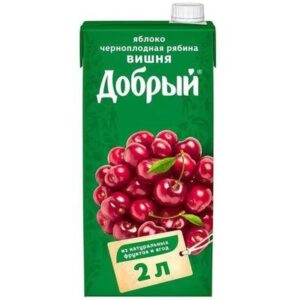 Добрый Нектар из яблок, черноплодной рябины и вишни — купить оптом