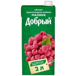Добрый Нектар из яблок, черноплодной рябины и малины — купить оптом
